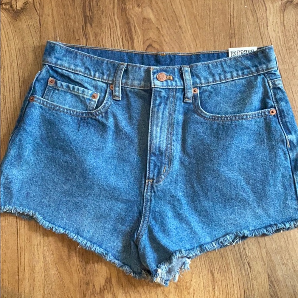 PINK jean shorts